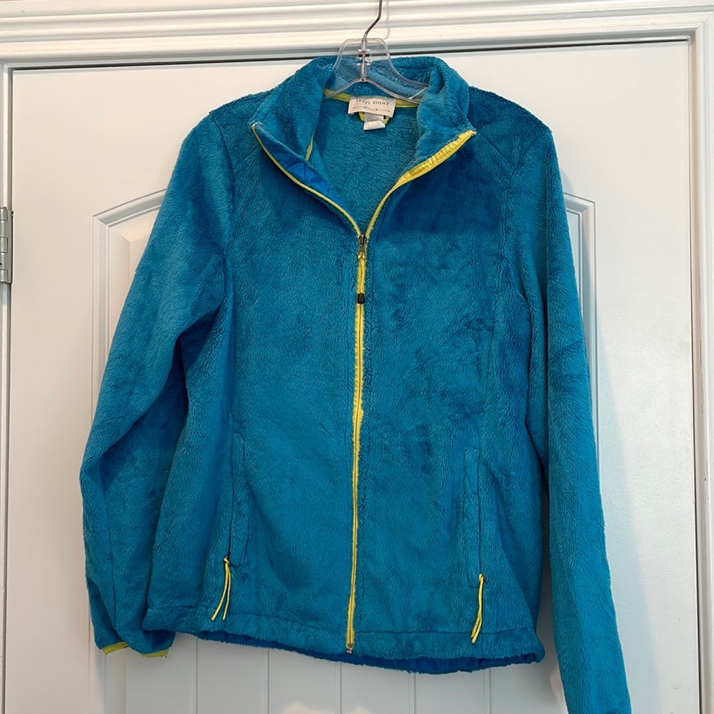 Blue fuzzy sweater